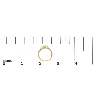 14K Yellow Gold Plated .925 Sterling Silver Diamond Accent Filigree Heart Promise Ring (I-J Color, I3 Clarity)