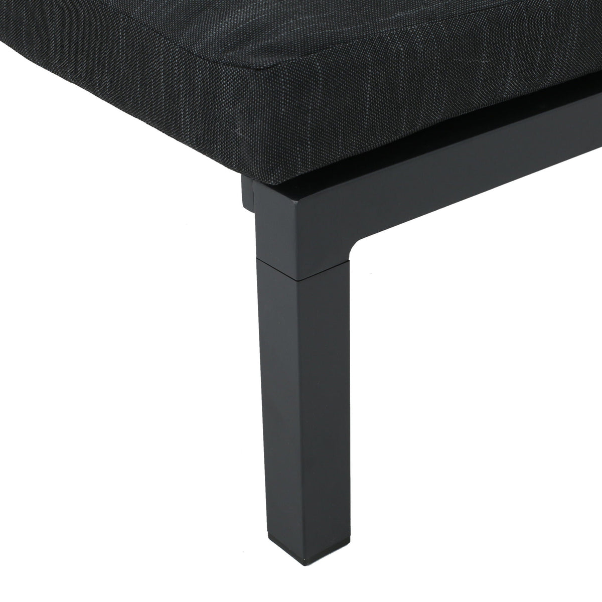 Modern Chaise Lounge With Wate Resistant Fabric Cushions
