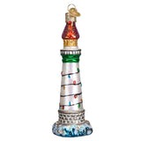 Holiday Lighthouse Ornament