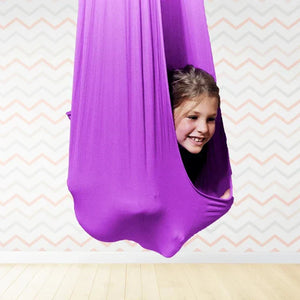 Kids Indoor Sensory Swing Hammock Chair Hanging Cocoon Seat for Playroom