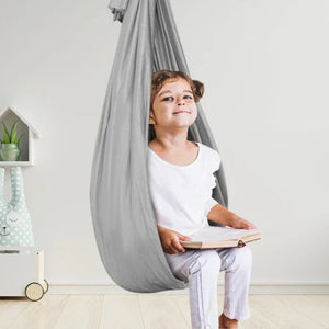 Kids Indoor Sensory Swing Hammock Chair Hanging Cocoon Seat for Playroom