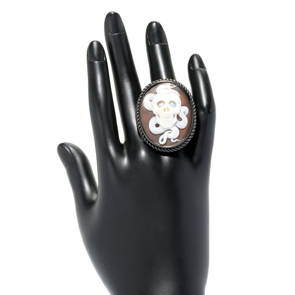 Cameo Italiano Rhodium Plated 