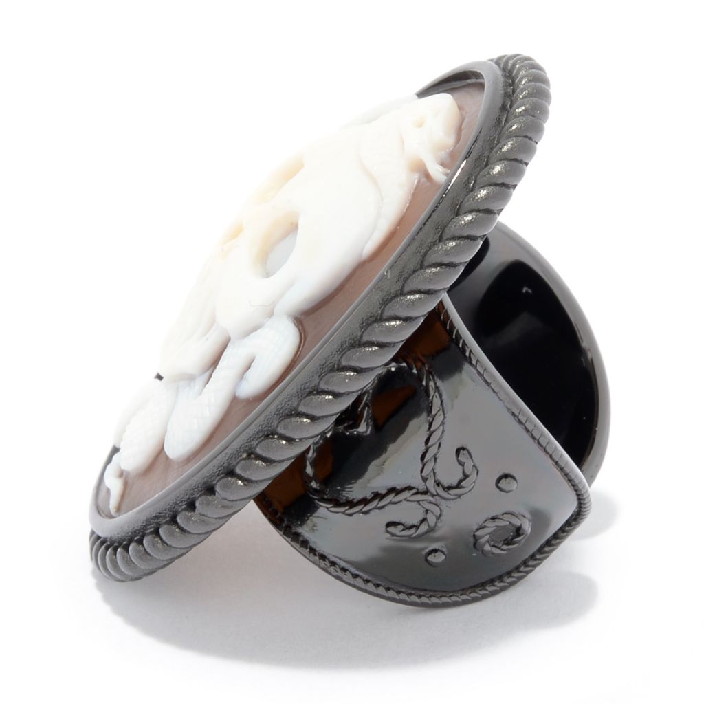 Cameo Italiano Rhodium Plated 