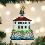 Eldred Rock Lighthouse Model by Old World Christmas