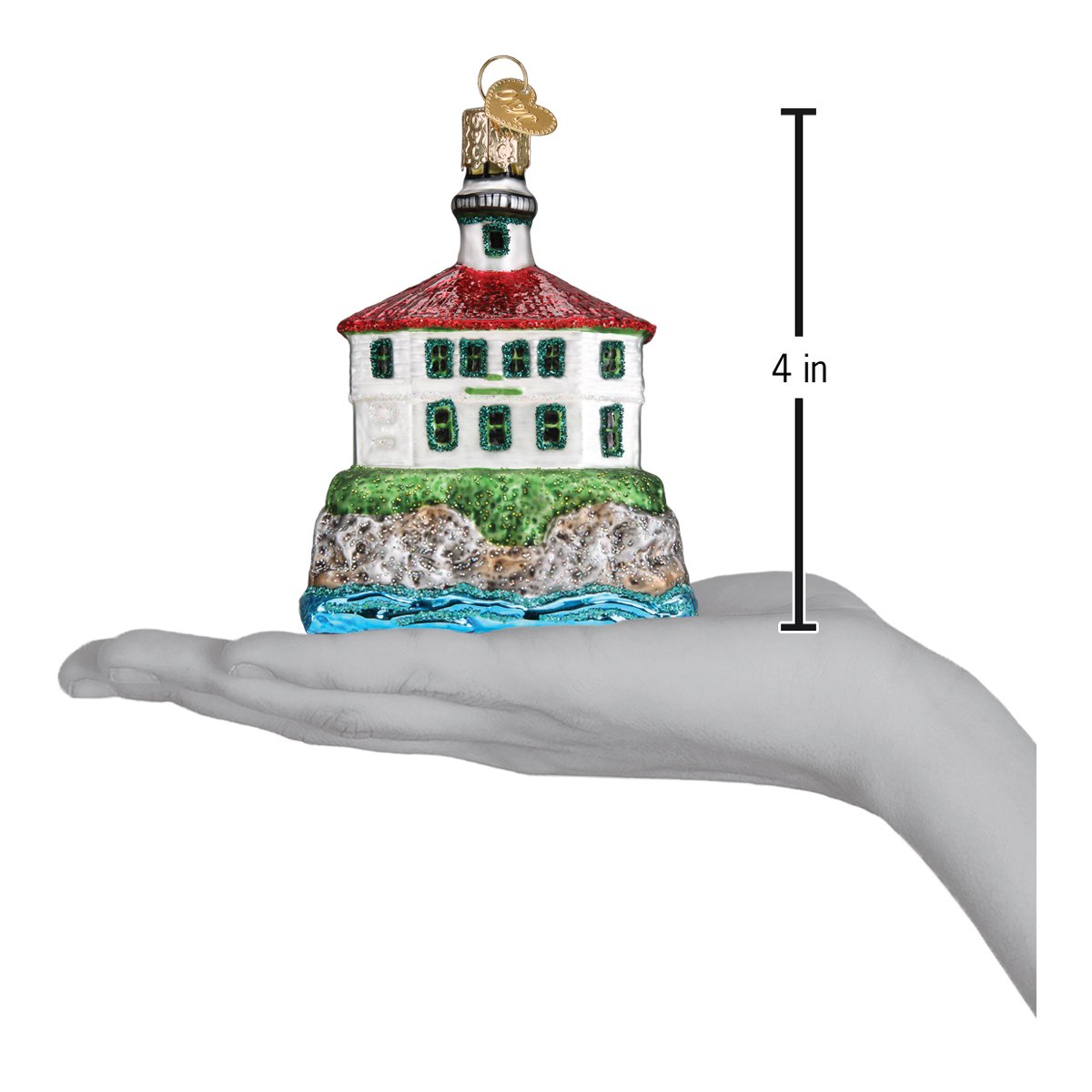 Eldred Rock Lighthouse Model by Old World Christmas
