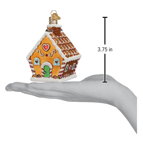Sweet Gingerbread Cottage Christmas Ornament