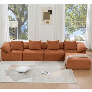 142" L Shaped Modular Sectional Sofa