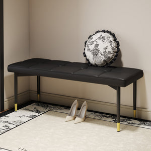 Multifunctional Black Shoe Bench