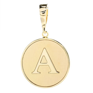 Toscana Italiana 18K Gold Plated Choice of Initial Enhancer Pendant
