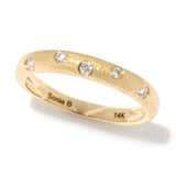 Sonia Bitton Galerie de Bijoux 14K Gold 0.12ctw Diamond Ring