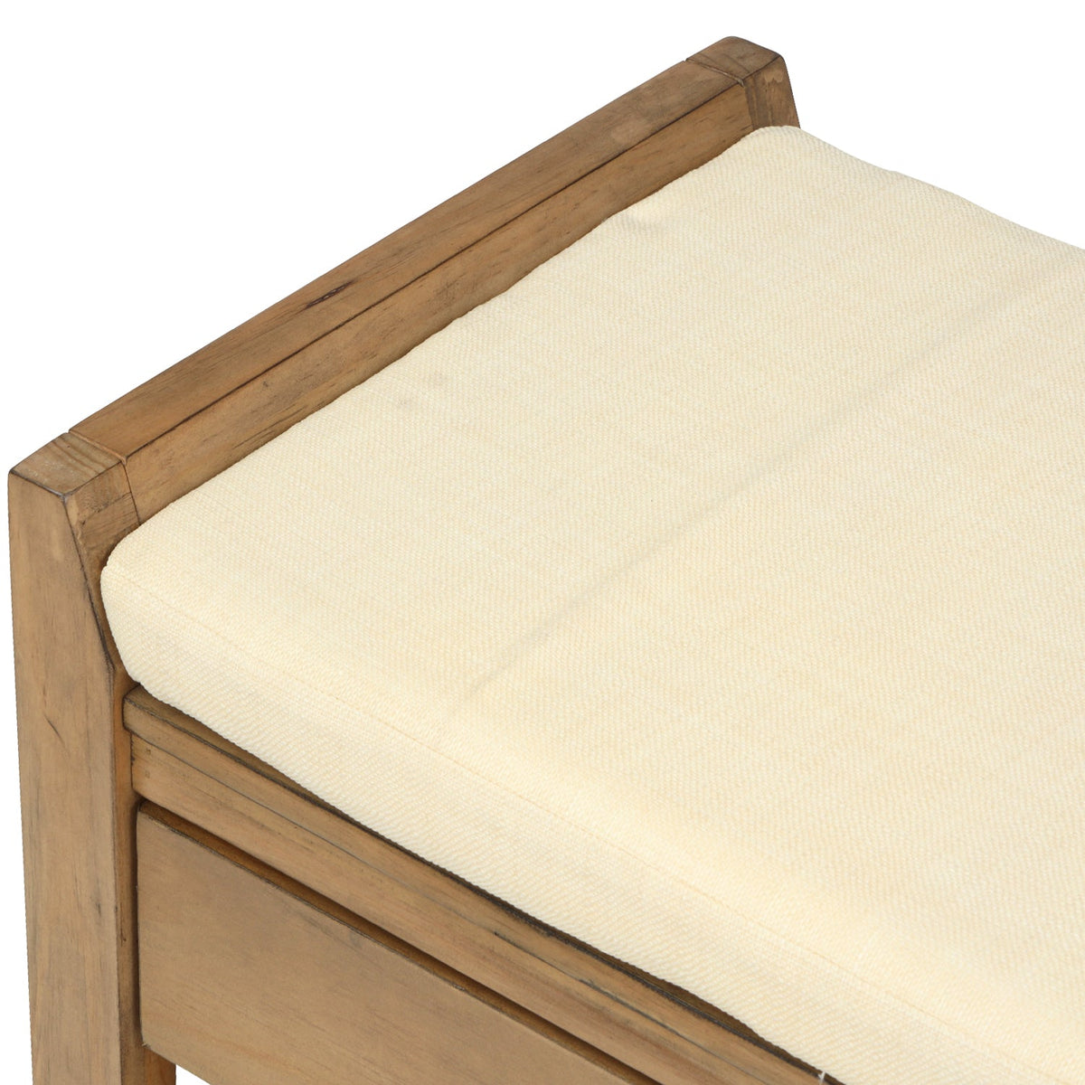 TREXM Shoe Rack with Cushioned Seat and Drawers