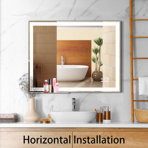 30x36 Inch LED Bathroom Vanity Mirror