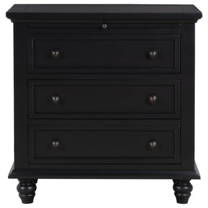 U_STYLE 27.6'' Painted Nightstand with Pull-Out Tray