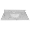 Montary 37-Inch Bathroom Vanity Top in Stone Carrara