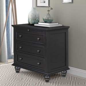 U_STYLE 27.6'' Painted Nightstand with Pull-Out Tray