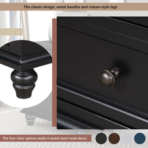 U_STYLE 27.6'' Painted Nightstand with Pull-Out Tray