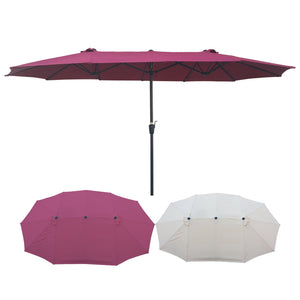 15Ft x 9Ft Double-Sided Patio Umbrella