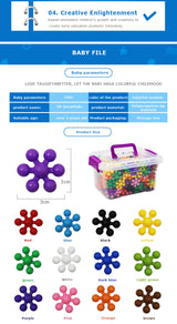 200 Pieces 3D Interlocking Building Blocks STEM Toy