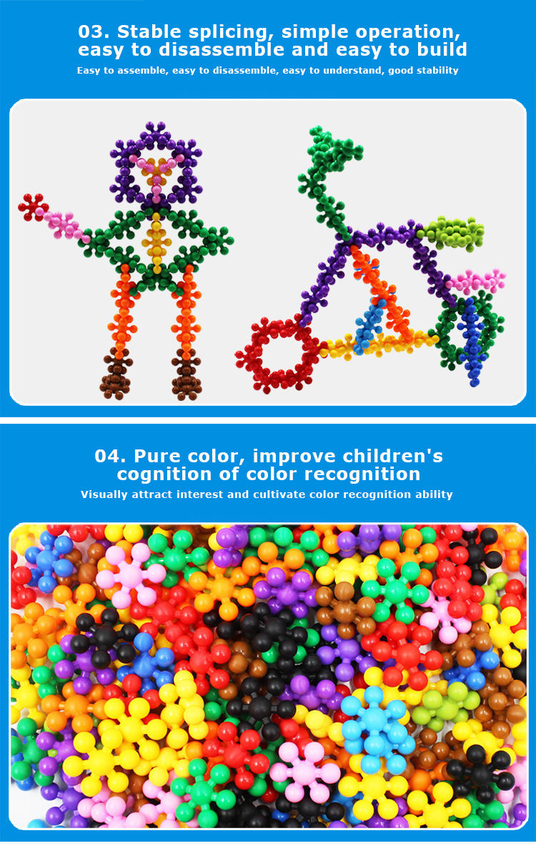 200 Pieces 3D Interlocking Building Blocks STEM Toy