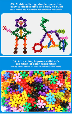 200 Pieces 3D Interlocking Building Blocks STEM Toy