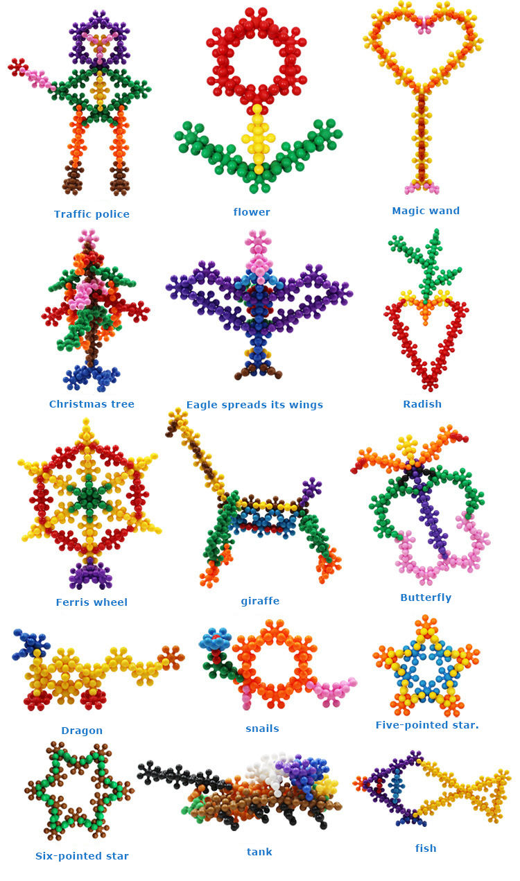 200 Pieces 3D Interlocking Building Blocks STEM Toy