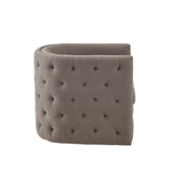 Capstone Button Tufted Swivel Club Chair