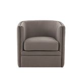 Capstone Button Tufted Swivel Club Chair