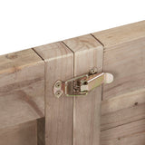 Sonoma Rustic Dining Table with Metal Support