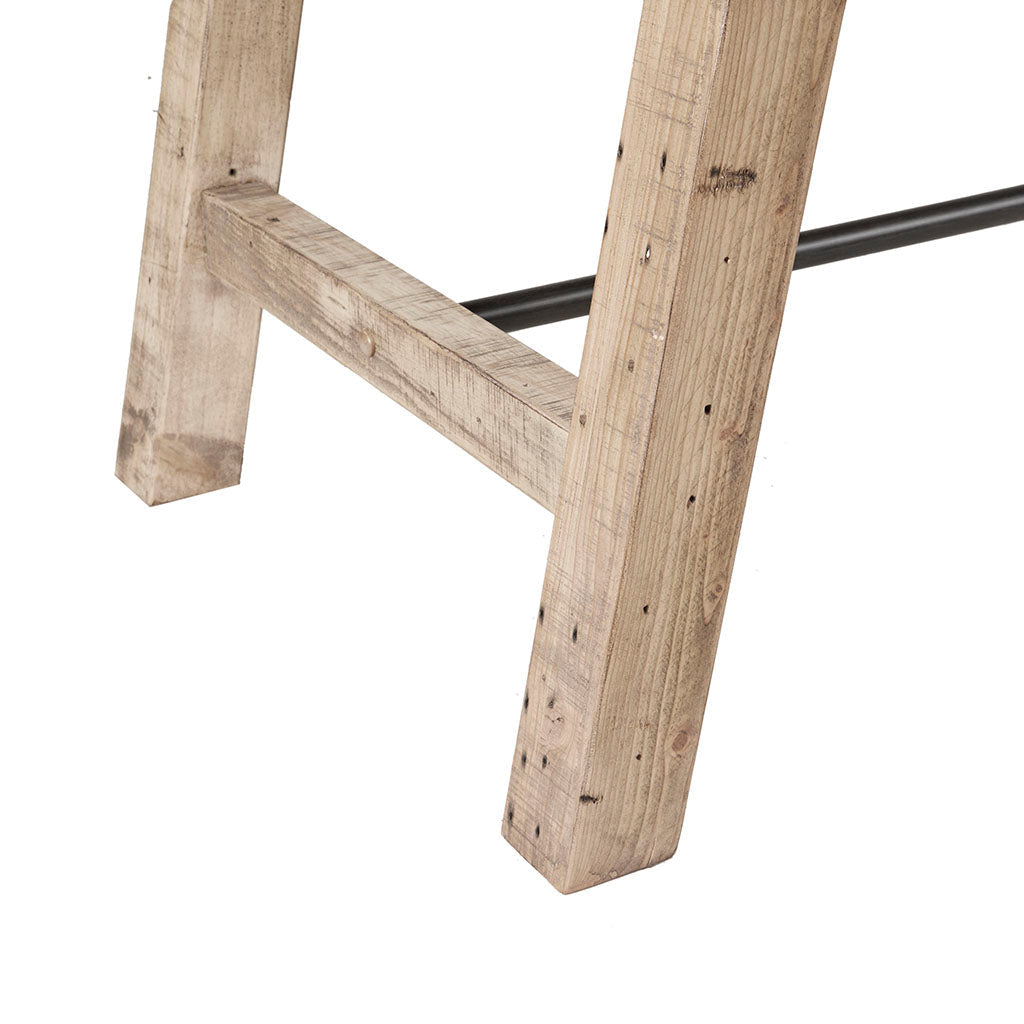 Sonoma Rustic Dining Table with Metal Support