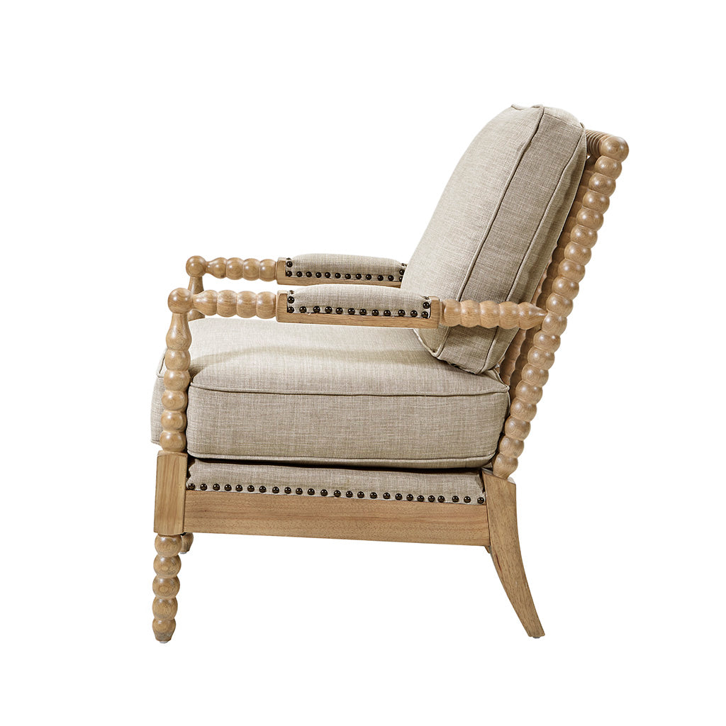 Automata Arm Chair with Open-Back Spindle and Turned Design