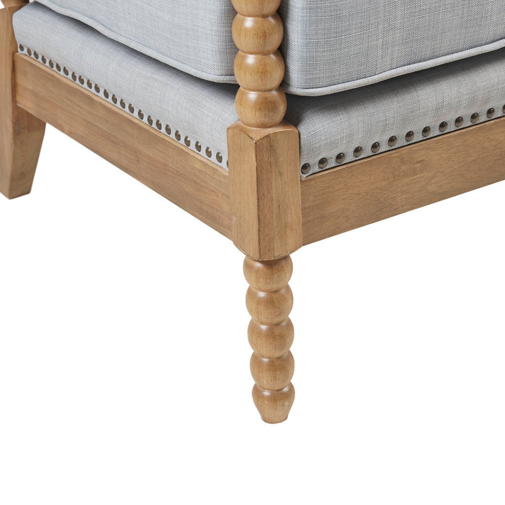 Automata Arm Chair with Open-Back Spindle and Turned Design