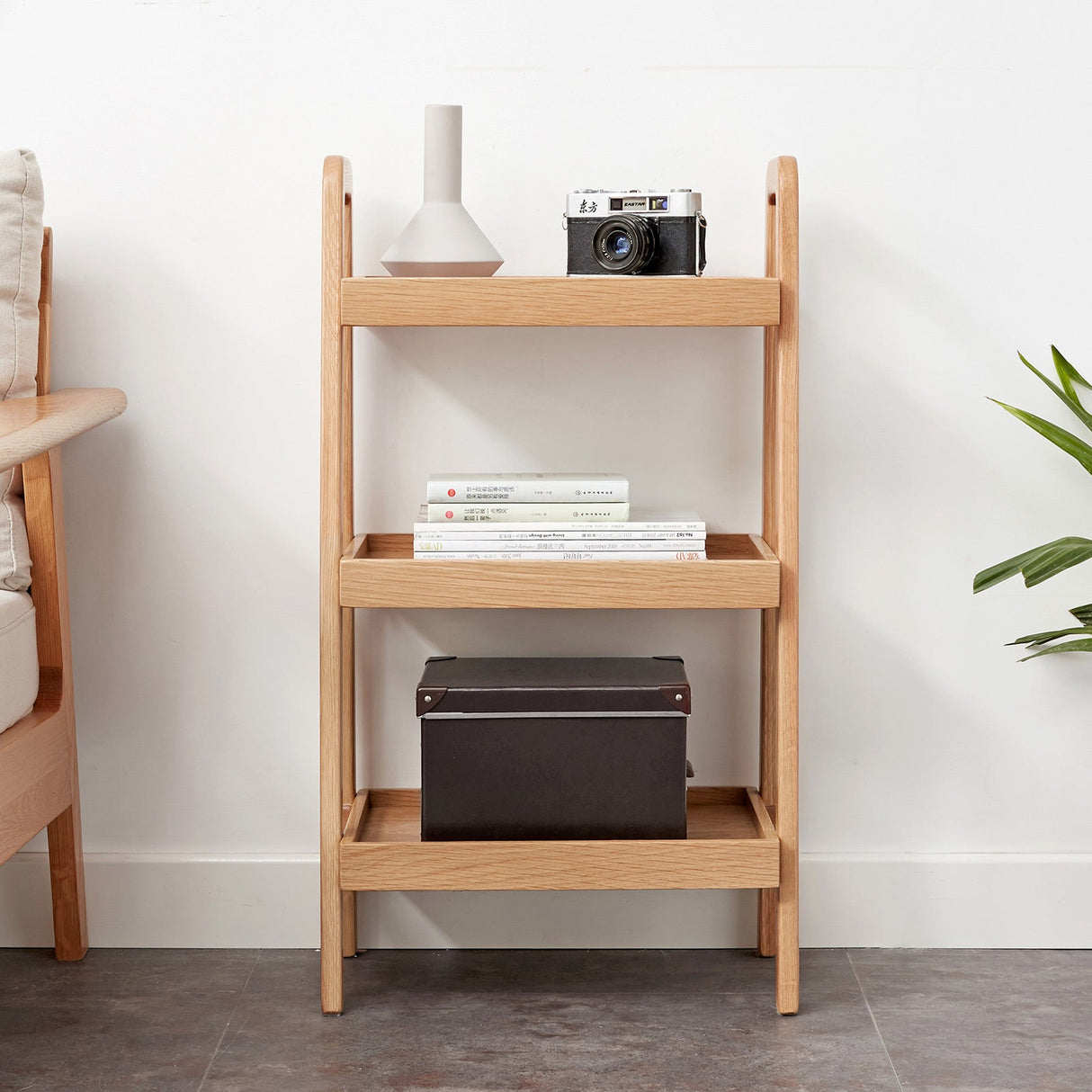 3-Tier Beech Wood Shoe Rack for Premium Storage