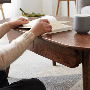 Capsule Centre Table - Solid Oak Wood Coffee Table