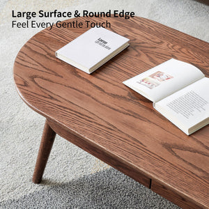 Capsule Centre Table - Solid Oak Wood Coffee Table
