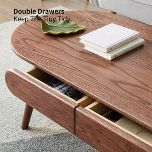 Capsule Centre Table - Solid Oak Wood Coffee Table