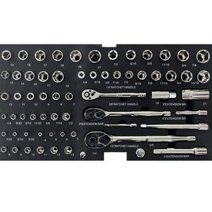 20" Portable 3-Drawer Steel Toolbox