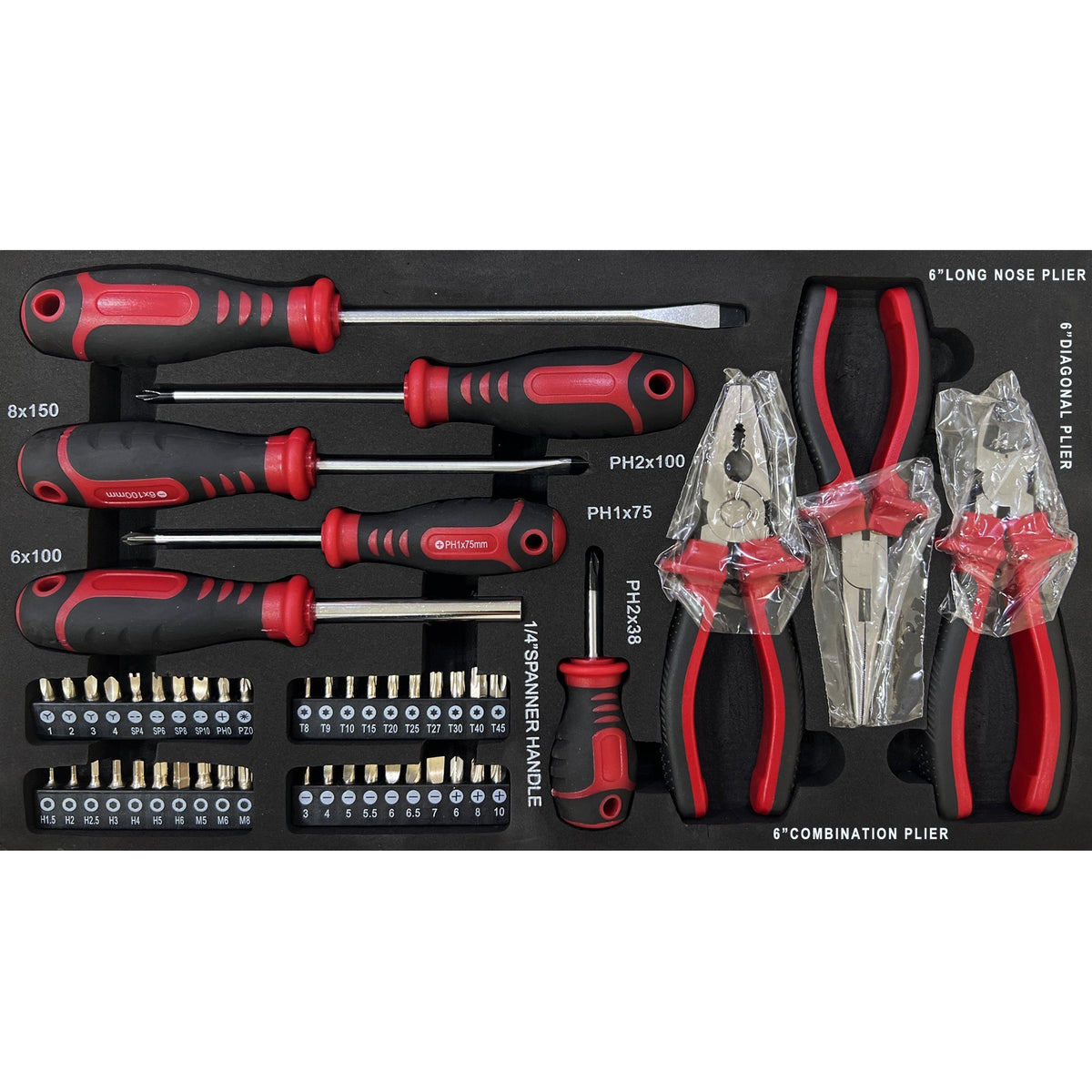 20'' Portable 3-Drawer Steel Toolbox