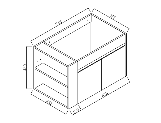 30 Inch Bathroom Vanity With Open Shelf