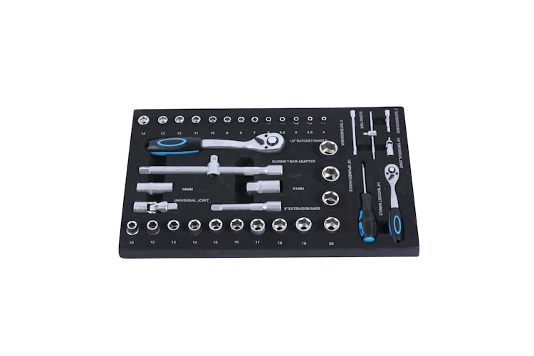 4-Drawer Rolling Tool Box with Tools for Garage and Workshop