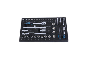 4-Drawer Rolling Tool Box with Tools for Garage and Workshop
