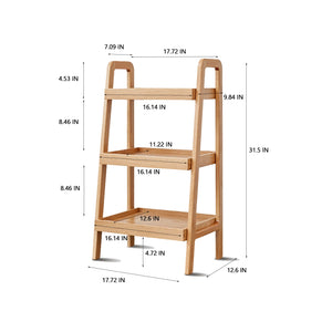3-Tier Beech Wood Shoe Rack for Premium Storage