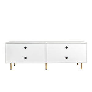 Modern Warm White TV Cabinet