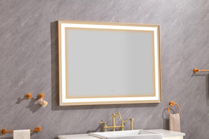 48"x36" LED Lighted Bathroom Wall Mounted Mirror