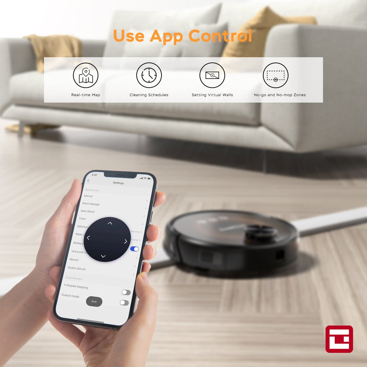 Geek Smart L8 Robot Vacuum Cleaner and Mop