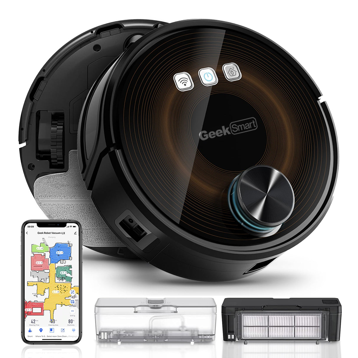 Geek Smart L8 Robot Vacuum Cleaner and Mop