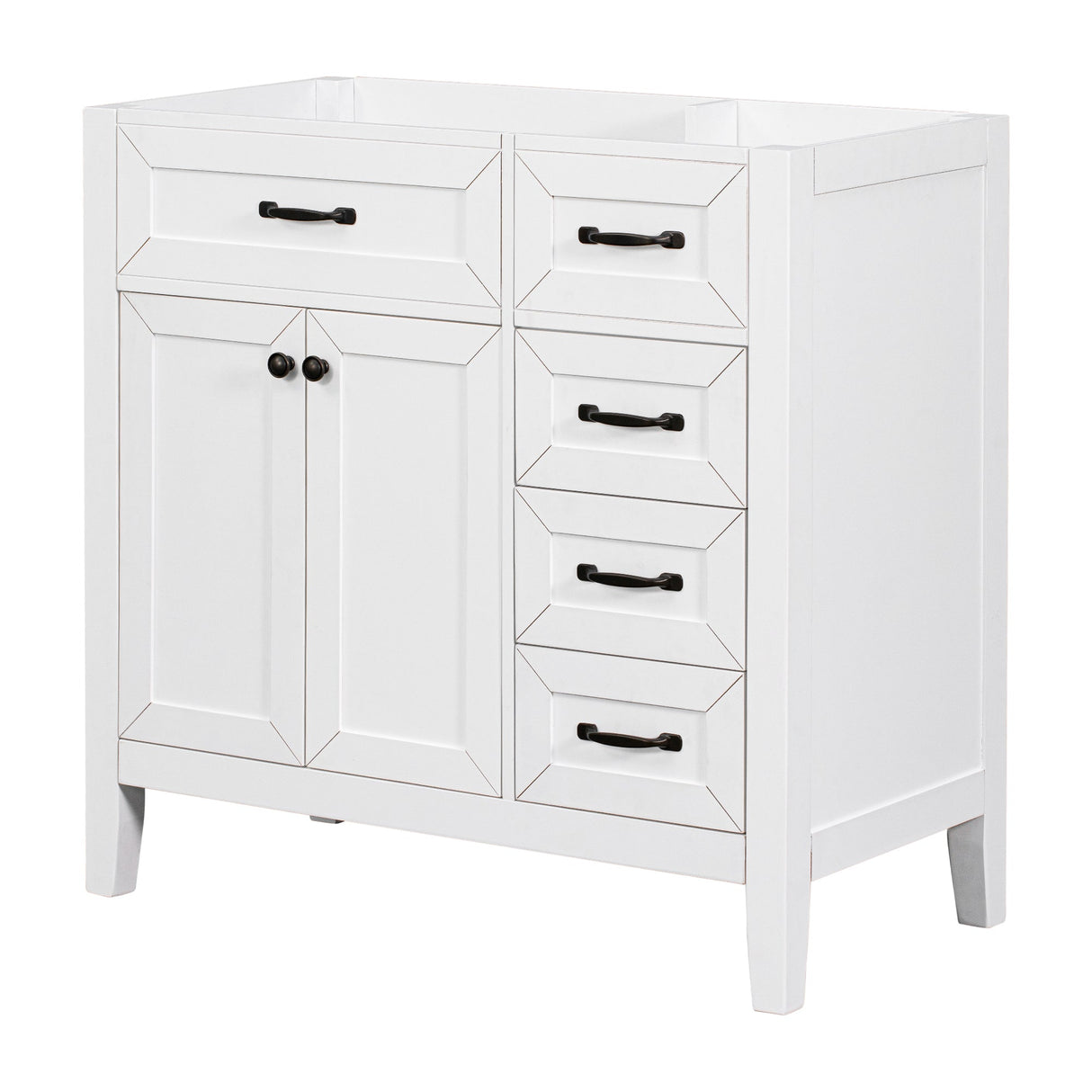 36" Bathroom Vanity Without Sink - Cabinet Base Only