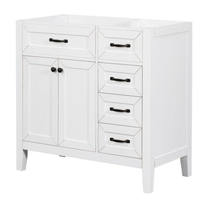 36" Bathroom Vanity Without Sink - Cabinet Base Only