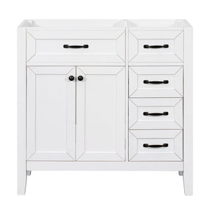 36" Bathroom Vanity Without Sink - Cabinet Base Only