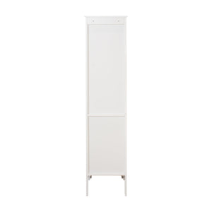 Tall Narrow Tower Freestanding Cabinet with 2 Shutter Doors