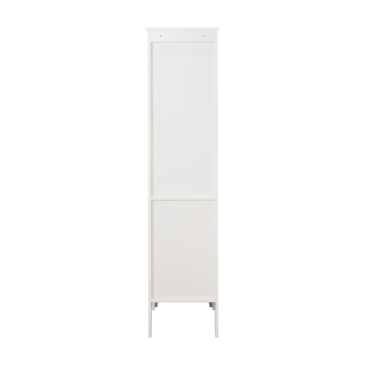 Tall Narrow Tower Freestanding Cabinet with 2 Shutter Doors